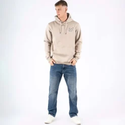 Herre Colin Print Hættetrøje Bright Sand