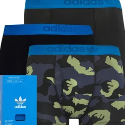 Herre Comfort Flex Cotton Printed Boxer shorts Sort