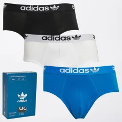 Herre Comfort Flex 3-Stripes Tre Pak Underbukser Sort/​Blå/​Hvid