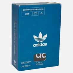 Herre Comfort Flex 3-Stripes Tre Pak Underbukser Sort/​Blå/​Hvid