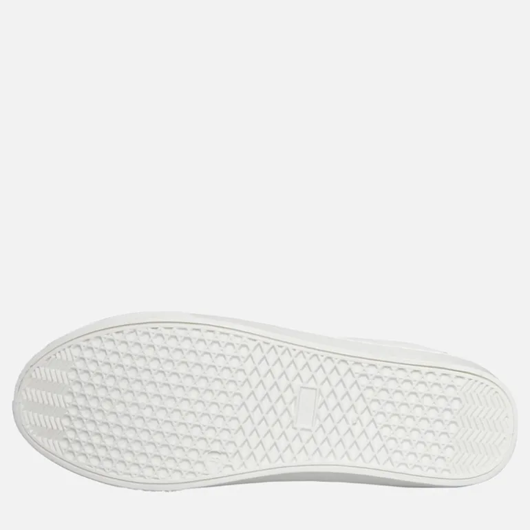 Herre Contrast Heel Tennis Sneakers Hvid