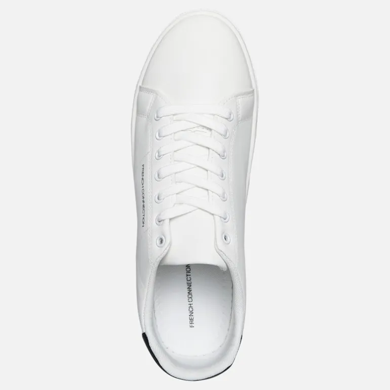 Herre Contrast Heel Tennis Sneakers Hvid