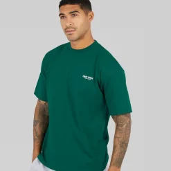 Herre Creative T-Shirt Smaragd