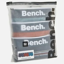 Herre Dairmont Tre Pak Underbukser Garnfarvede Striber /​ Mørk Rust /​ Falmet Blågrøn