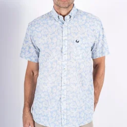 Herre Darin Kortærmet Skjorte Blå