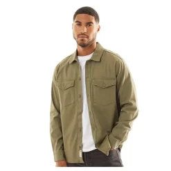 Herre Dave Stretch Overshirt Støvgrå