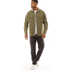 Herre Dave Stretch Overshirt Støvgrå