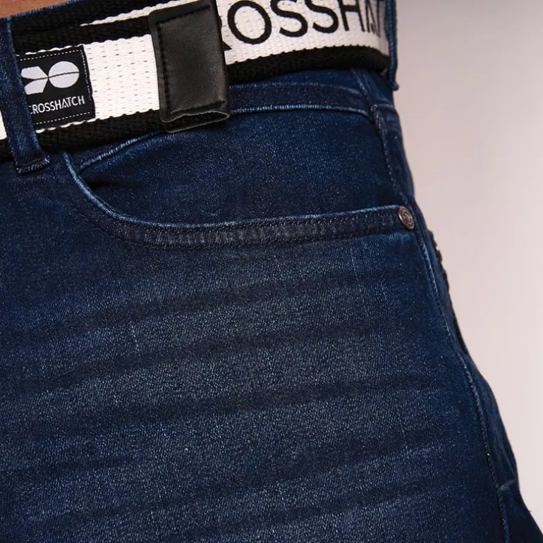 Herre Denim Shorts Mørk Vask