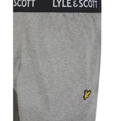 Herre Deveron T Shirt Og Loungewear Bukser Sæt Sort/​Grey Marl