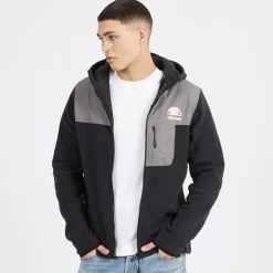 Herre Drago Fleecejakke med hætte Sort