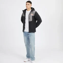 Herre Drago Fleecejakke med hætte Sort