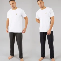 Herre EMB To Pak Lounge Bukser Marineblå/Koksgrå Meleret