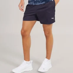 Herre Essentials Lille Logo 5 Tommer Vævede Shorts Ny Marineblå