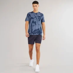 Herre Essentials Lille Logo 5 Tommer Vævede Shorts Ny Marineblå