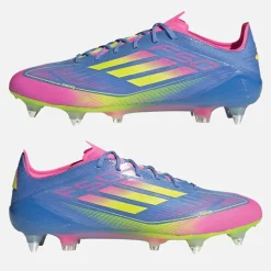 Herre F50 Elite Celestial Victory Pack SG Blød Jord Fodboldstøvler Blue Fusion/Lucid Lemon/Lucid Pink