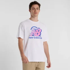 Herre Face Oka Smile T-Shirt Hvid