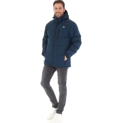 Herre Farsley Vandtæt Foret Jakke Navy