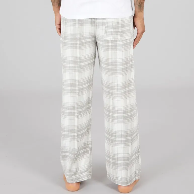 Herre FC flannel bukser Scot Light Grey Melange/Off White