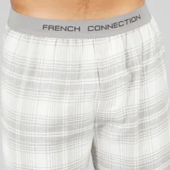 Herre FC flannel bukser Scot Light Grey Melange/Off White