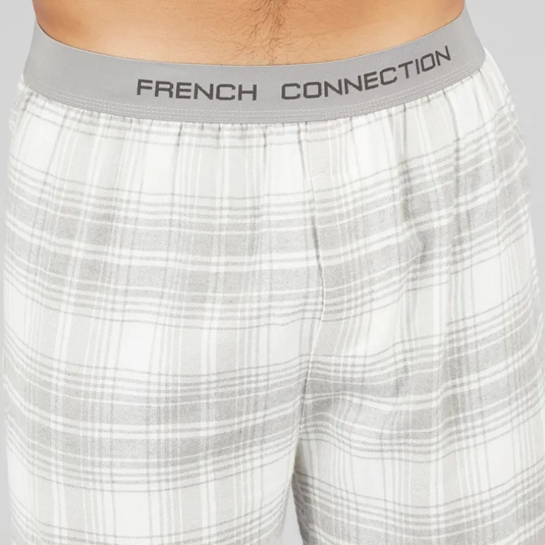 Herre FC flannel bukser Scot Light Grey Melange/Off White