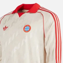 Herre FCB FC Bayern München Langærmet Retro Trøje Linen