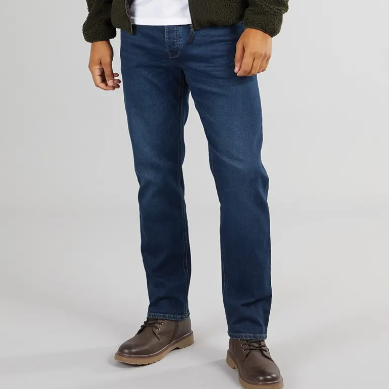 Herre FCUK Jeans Regular Fit Ind50 Midwash