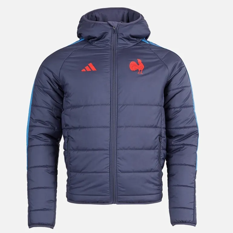 Herre FFR Frankrig Rugby Vinterjakke Shadow Navy