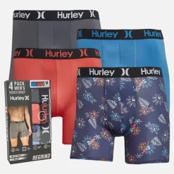 Herre Fire Pakke Regrind Boxer Briefs Blå /​ Rød