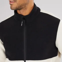 Herre Flame Fuld Zip Fleece Moonbeam