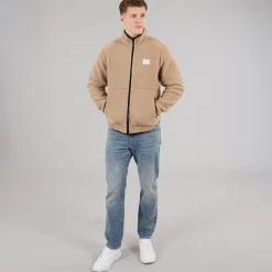 Herre Fleece Jakke Sand