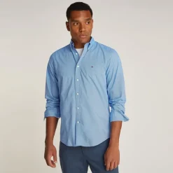 Herre Flex Poplin Fake Lange Ærme Skjorte Night Sky Port