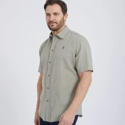 Herre Fort Worth Skjorter med korte ærmer kakigrøn
