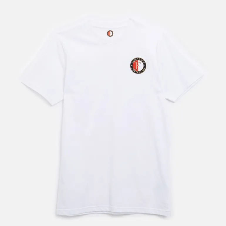 Herre FR Feyenoord Core Bomulds T-shirt Brilliant Hvid