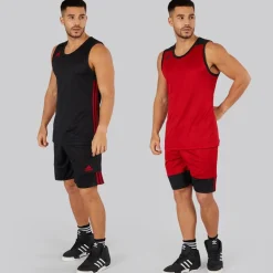 Herre 3G Speed Reversible Basketball Shorts Sort/​Power Red