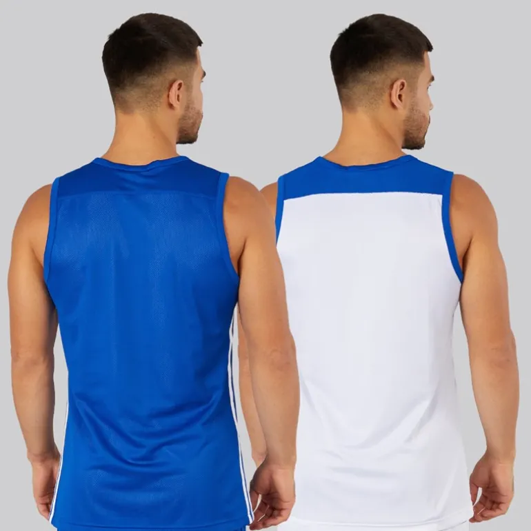 Herre 3G Speed Vendbar Basketball Trøje Collegiate Royal/Hvid