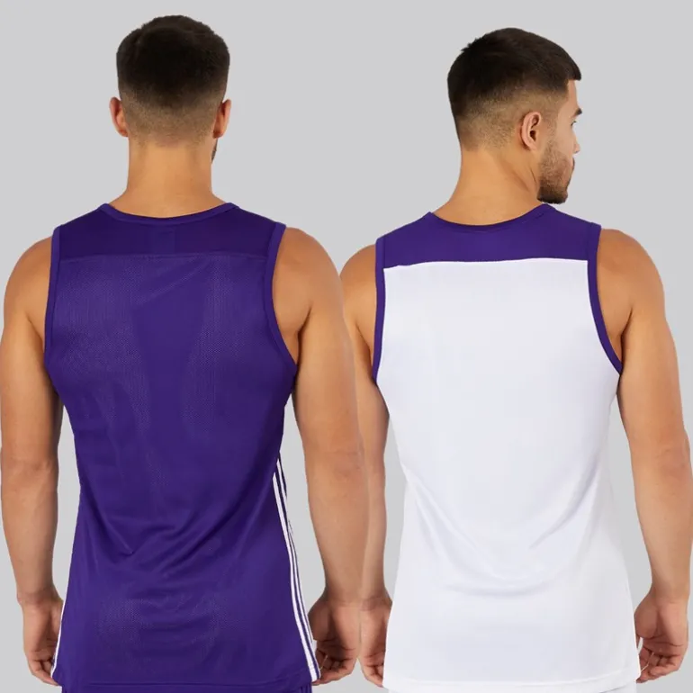 Herre 3G Speed Vendbar Basketball Trøje Collegiate Purple/Hvid