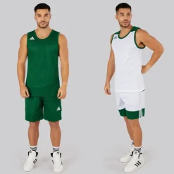 Herre 3G Speed Vendbare Basketball Shorts Dark Green/​Hvid