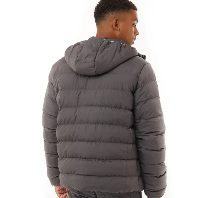 Herre Gaudino Hættetrøje Pufferjakke Mørkegrå
