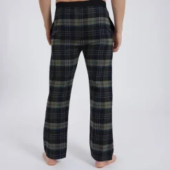 Herre Gesho Flannel Check Lounge Bukser Sort/​Kaki/​Blå/​Hvid Check