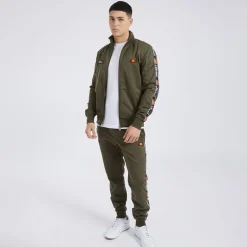 Herre Giraldo Tapede Poly Tracksuit Khaki