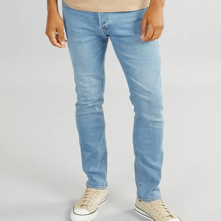 Herre Glenn 334 Slim Fit Jeans Blå Denim