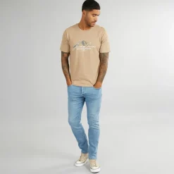 Herre Glenn 334 Slim Fit Jeans Blå Denim