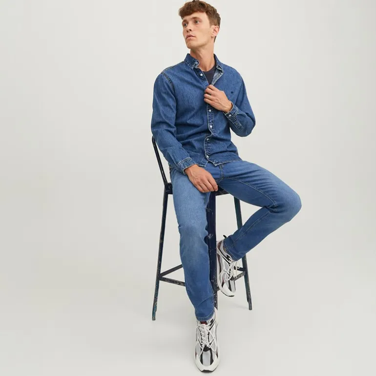 Herre Glenn Original SQ 223 Noos Jeans Blue Denim