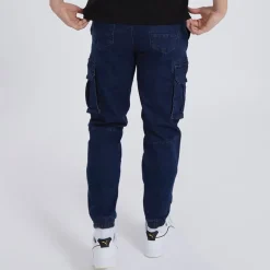 Herre Goffey Slim Fit Jeans Mørk Indigo Vask