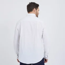 Herre Grand Prairie Langærmet shirts Hvid