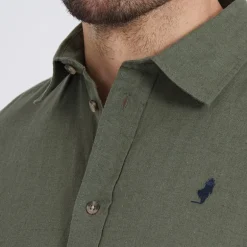 Herre Grand Prairie Langærmet shirts kakigrøn