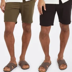 Herre Hansen To-pak Chino Shorts Sort/​Khaki