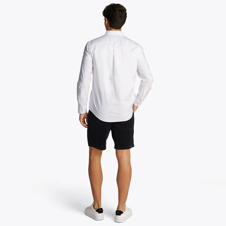 Herre Heritage Oxford Langærmet Skjorte Optisk Hvid