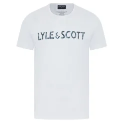 Herre Holden T-shirt og ternede loungesæt Bright White/​Blue Check