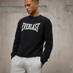 Herre Ikonisk Maksimeret Sweatshirt Sort